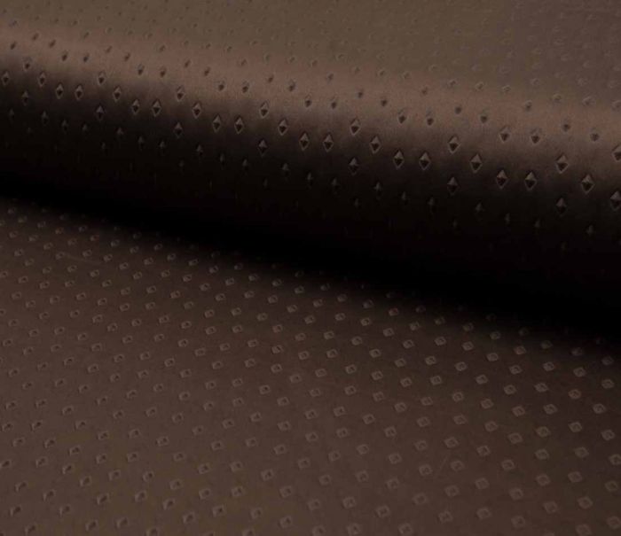 Suede Fabric 3D Embossed Dark Brown