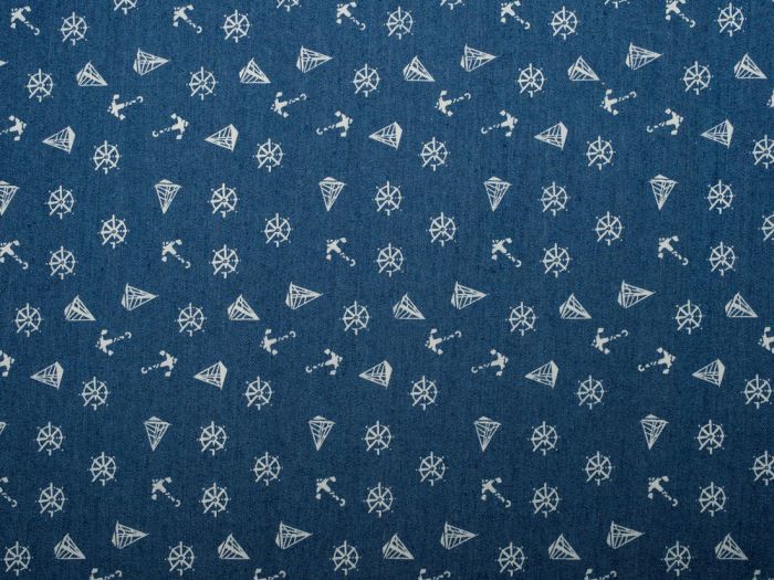 printed denim fabric