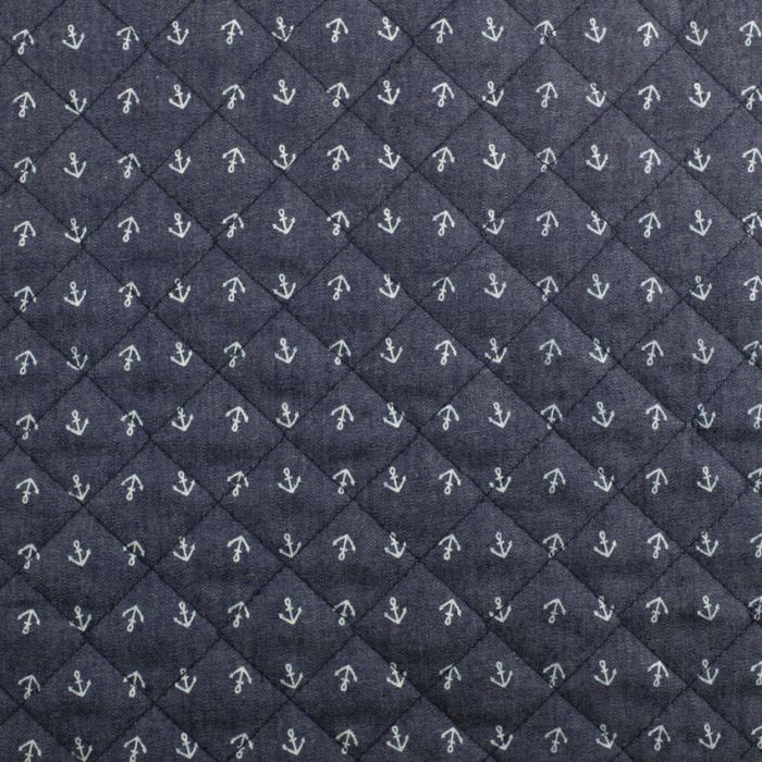quilted denim fabric