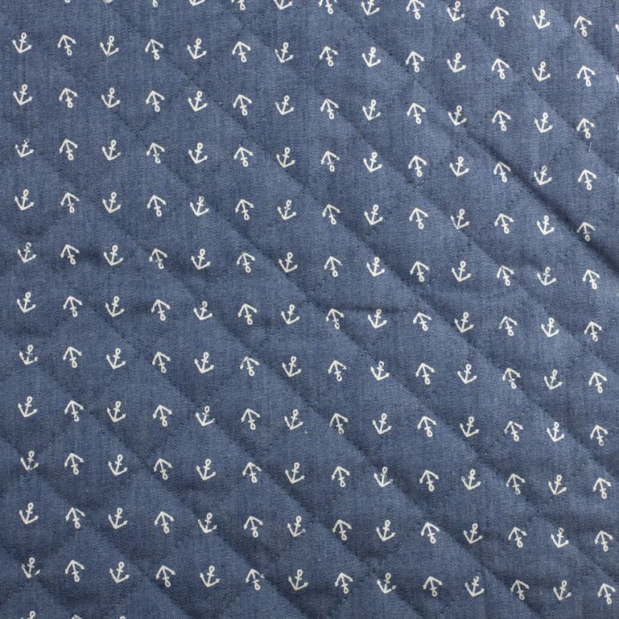 quilted denim fabric