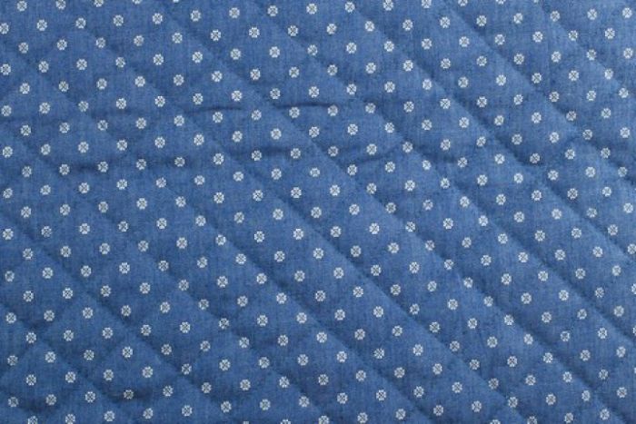 quilted denim fabric