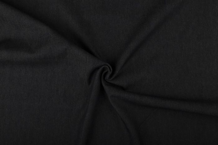 black stretch denim fabric