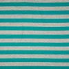 Ribbed Jersey Fabric | 2cm Stripe Teal