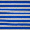 Ribbed Jersey Fabric | 2cm Stripe Royal