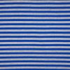 Ribbed Jersey Fabric | 1cm Stripe Royal
