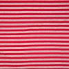 Ribbed Jersey Fabric | 1cm Stripe Red