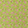 Cotton Print Fabric | Floral Burst Green