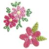 Prym Recycled Embroidered Motif | Flowers Pink