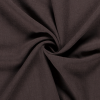 Bio Washed Linen Touch Fabric | Dark Brown