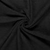 Terry Towelling Fabric | Black