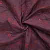 Quilted Fleece Fabric | Floral Burgundy