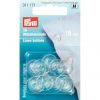 Linen Buttons - Transparent Plastic, 15mm | Prym