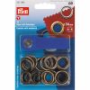 Eyelets With Washer & Tool | 14mm Antique Brass