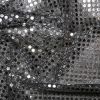 6mm Sequin Fabric | Silver Black Background