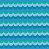 Little Noah Fabric | Waves Turquoise