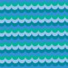 Little Noah Fabric | Waves Turquoise