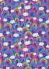 Over The Rainbow Fabric | All Over Rainbow Blue