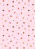 Rainbows Fabric | Calming Stars Rose Gold Metallic