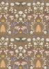 Lewis & Irene Honey Bee Fabric | Bee Hive Brown - Gold Metallic