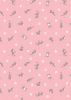 Bunny Hop Fabric | Bunny Pink