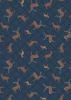 Loch Lewis Fabric | Deer Check Dark Blue
