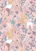 Enchanted Fabric | Unicorn Pink - Gold Metallic