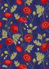 Poppies Fabric | Poppy & Bee Blue