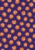 Haunted House Fabric | Glow In The Dark Pumpkin Purple