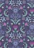 Celtic Dreams Fabric | Mirrored Bee Dark Blue