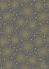 Lewis & Irene Honey Bee Fabric | Stardust Dark Grey - Gold Metallic