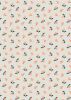 Lewis & Irene Folk Floral Fabric | Little Flowers Cream