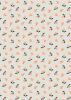 Lewis & Irene Folk Floral Fabric | Little Flowers Cream