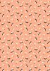 Lewis & Irene Folk Floral Fabric | Little Flowers Peach