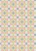 Lewis & Irene Folk Floral Fabric | Cross Stitch Hearts Cream
