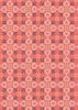 Lewis & Irene Folk Floral Fabric | Cross Stitch Hearts Coral