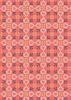 Lewis & Irene Folk Floral Fabric | Cross Stitch Hearts Coral