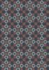 Lewis & Irene Folk Floral Fabric | Cross Stitch Hearts Navy