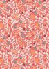 Lewis & Irene Folk Floral Fabric | All Over Coral