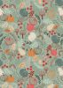 Lewis & Irene Snuggle Season Fabric | Pumpkins Light Jade