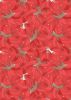 New Forest Winter Fabric | Deer & Hare Red