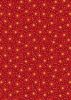Noel Metallic Christmas Fabric | Stars & Berries Red