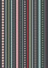 Gingerbread Season Fabric | Festive Stripes Grey