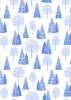 Tomtens Village Fabric | Trees White