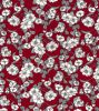 Cotton Print Fabric | Full Floral Burgundy