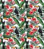 Cotton Print Fabric | Toucan White