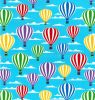 Cotton Print Fabric | Balloons Turquoise