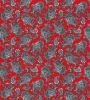 Paisley Printed Lining Fabric | Red