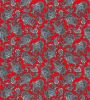 Paisley Printed Lining Fabric | Red
