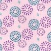 Organic Cotton Fabric Print | Swirl Pink