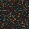Extra Wide Fabric | Squiggle Black / Multi